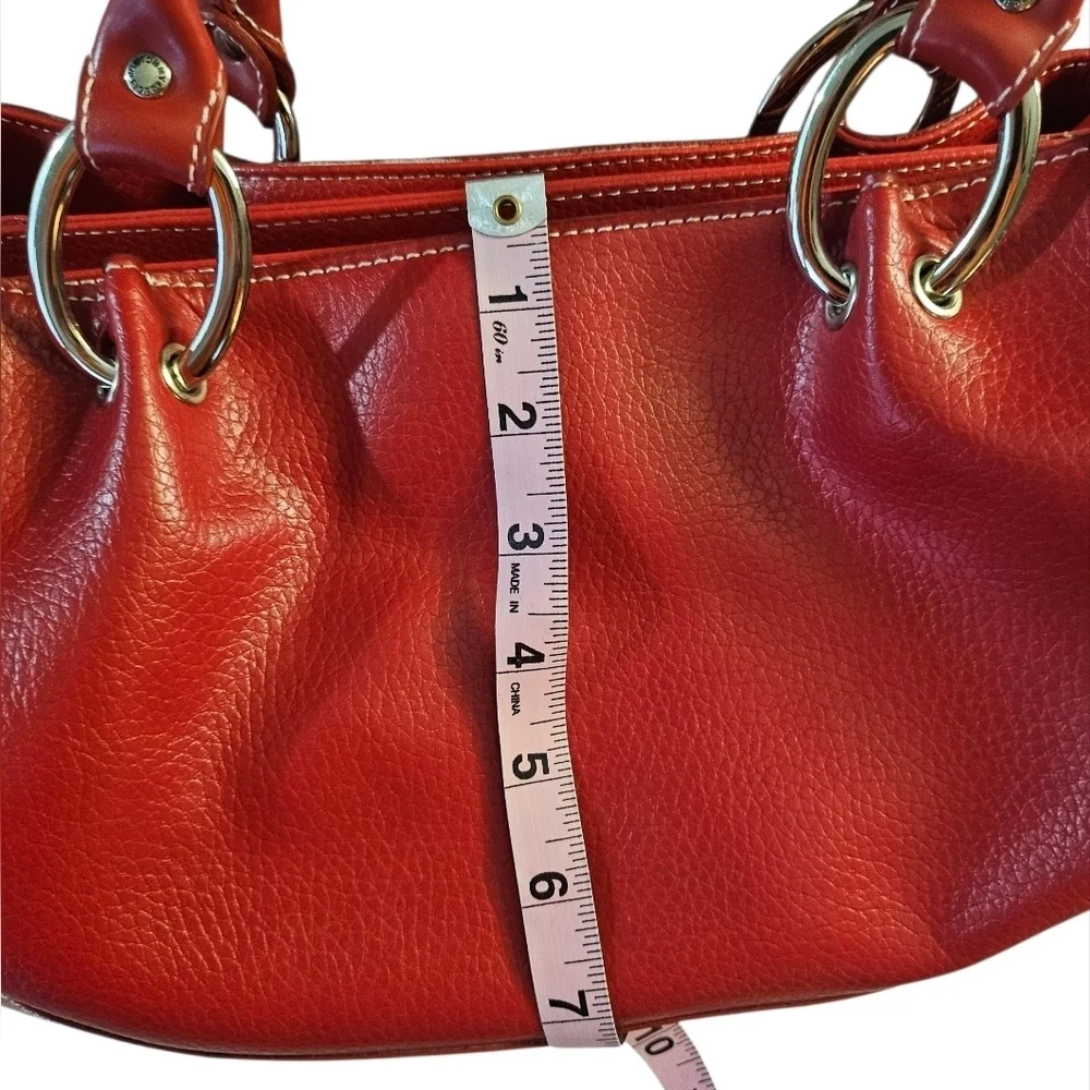 Tommy Hilfiger Red Faux Leather City Slouchy Large Handbag